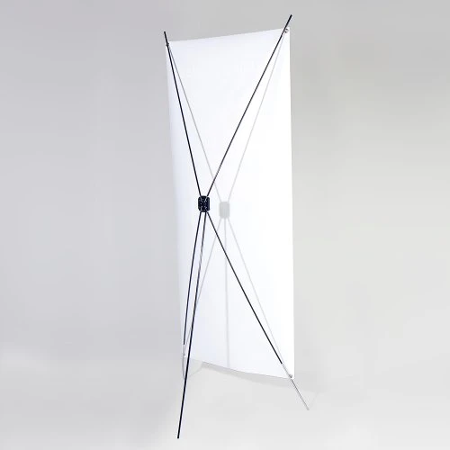 Rückseite, stabiles X-Banner-System