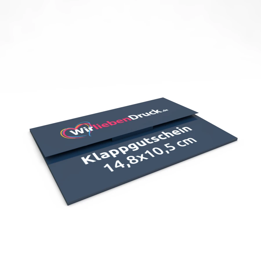 Klappgutschein 