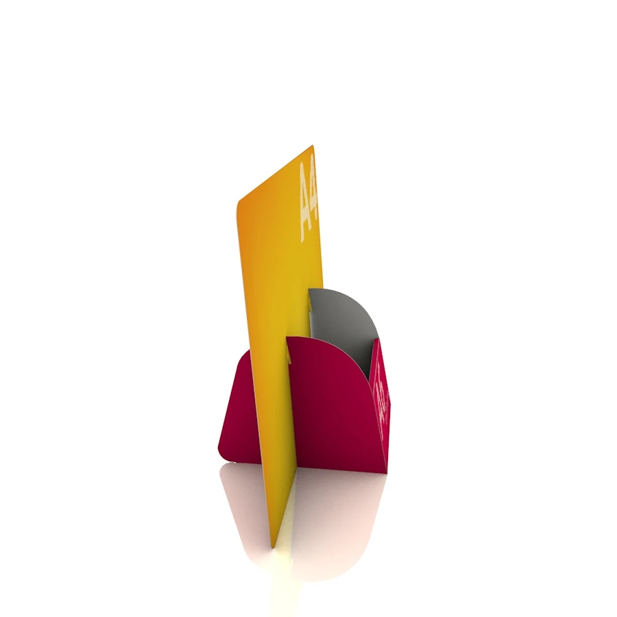Display Aufsteller "Kokkari" (A4 Quer Display mit DIN A6 Regalfach) 2