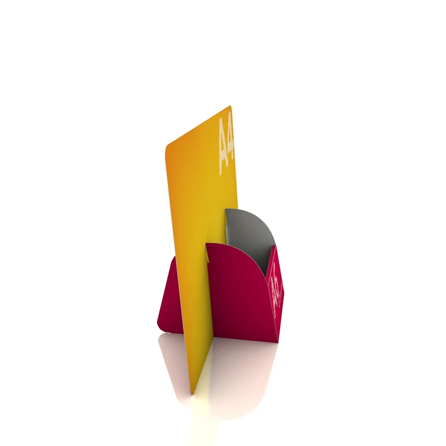 Display Aufsteller "Kokkari" (A4 Quer Display mit DIN A6 Regalfach) 4