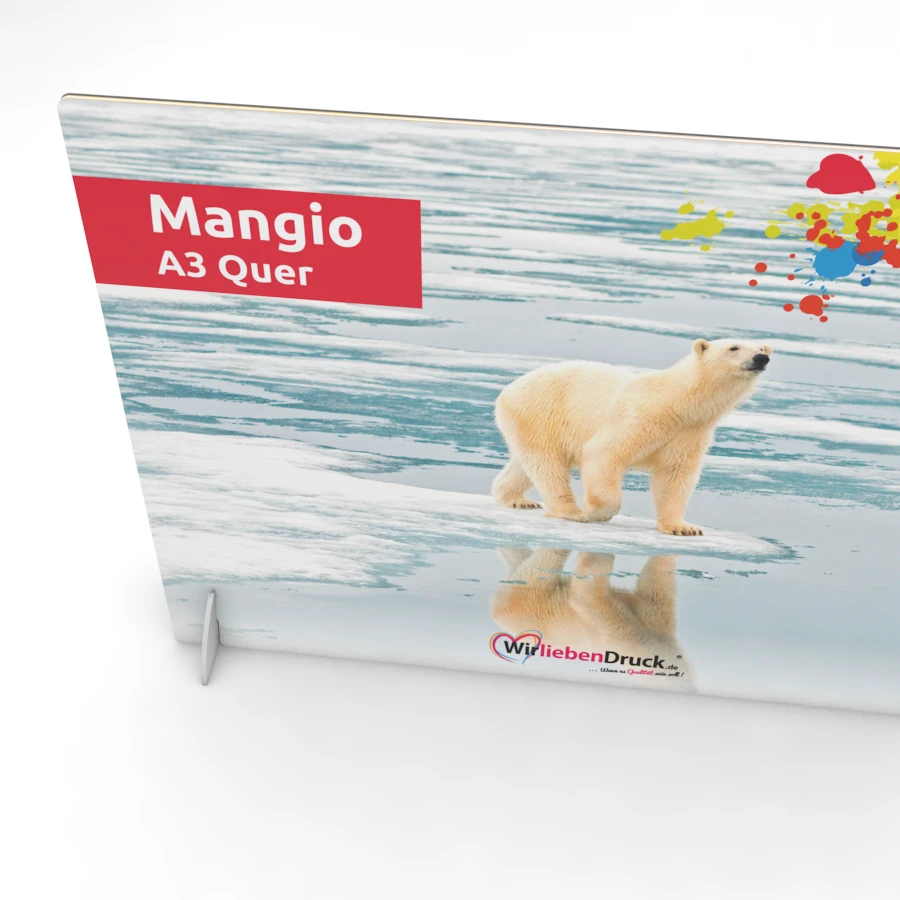 Tischaufsteller Mangio A3 Quer (doppelseitig) 2