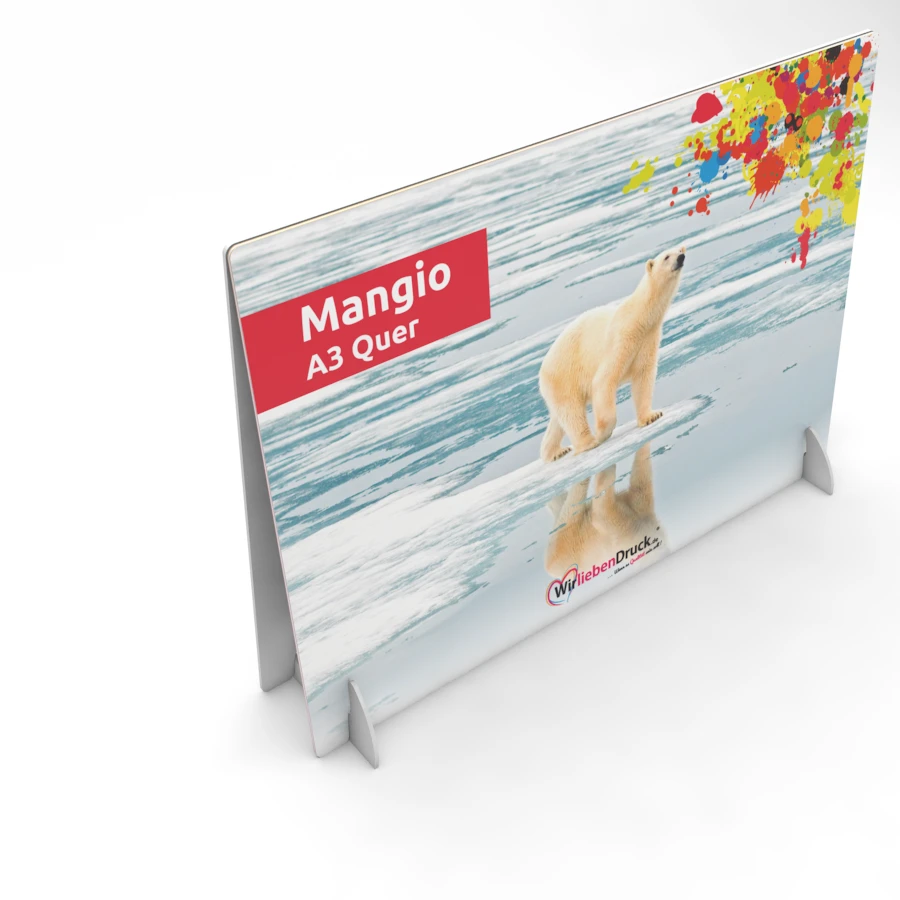 Tischaufsteller Mangio A3 Quer (doppelseitig) 3