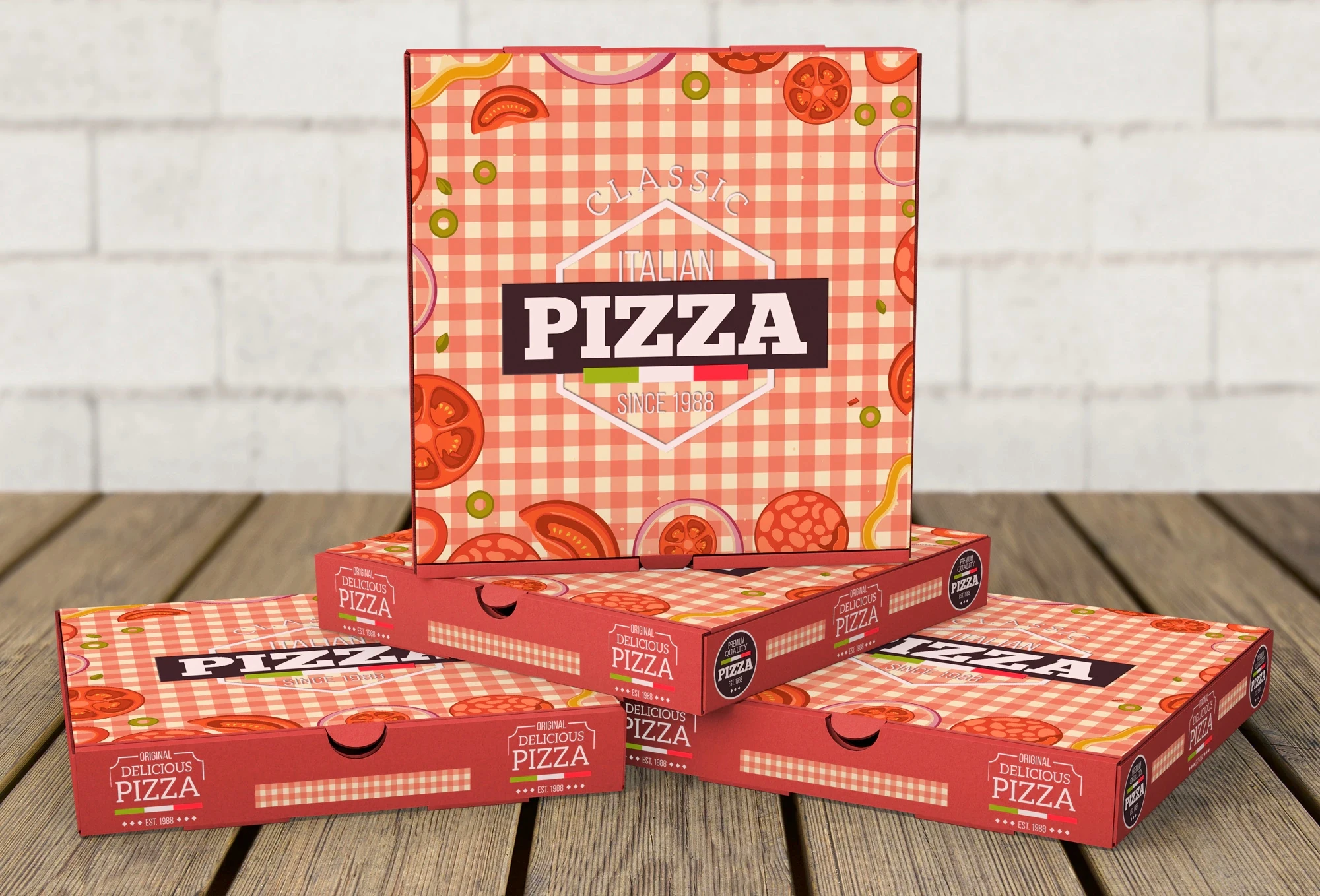 Pizzaverpackung drucken