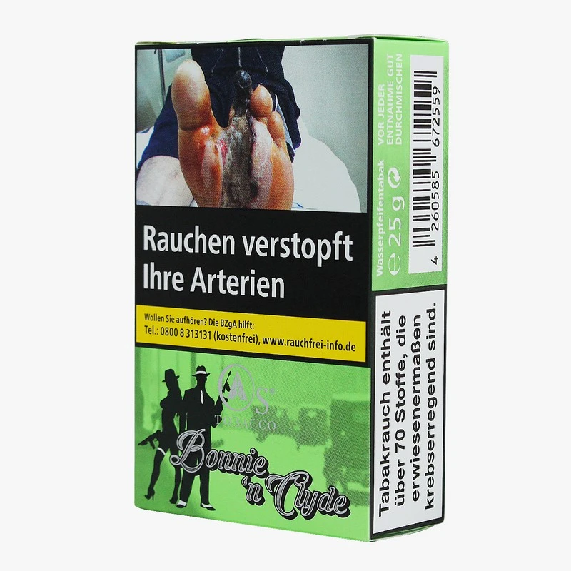 Shisha Tabak 25g Verpackung 2